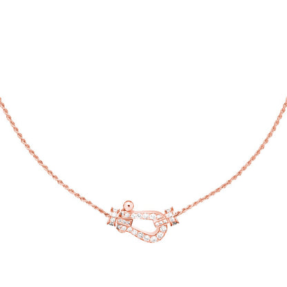 [CiCi]FORCE 10 PINK GOLD DIAMOND NECKLACE