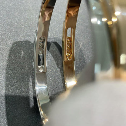 [CiCi]Move Noa Rose Gold Pavé Diamond Bangle Bracelet
