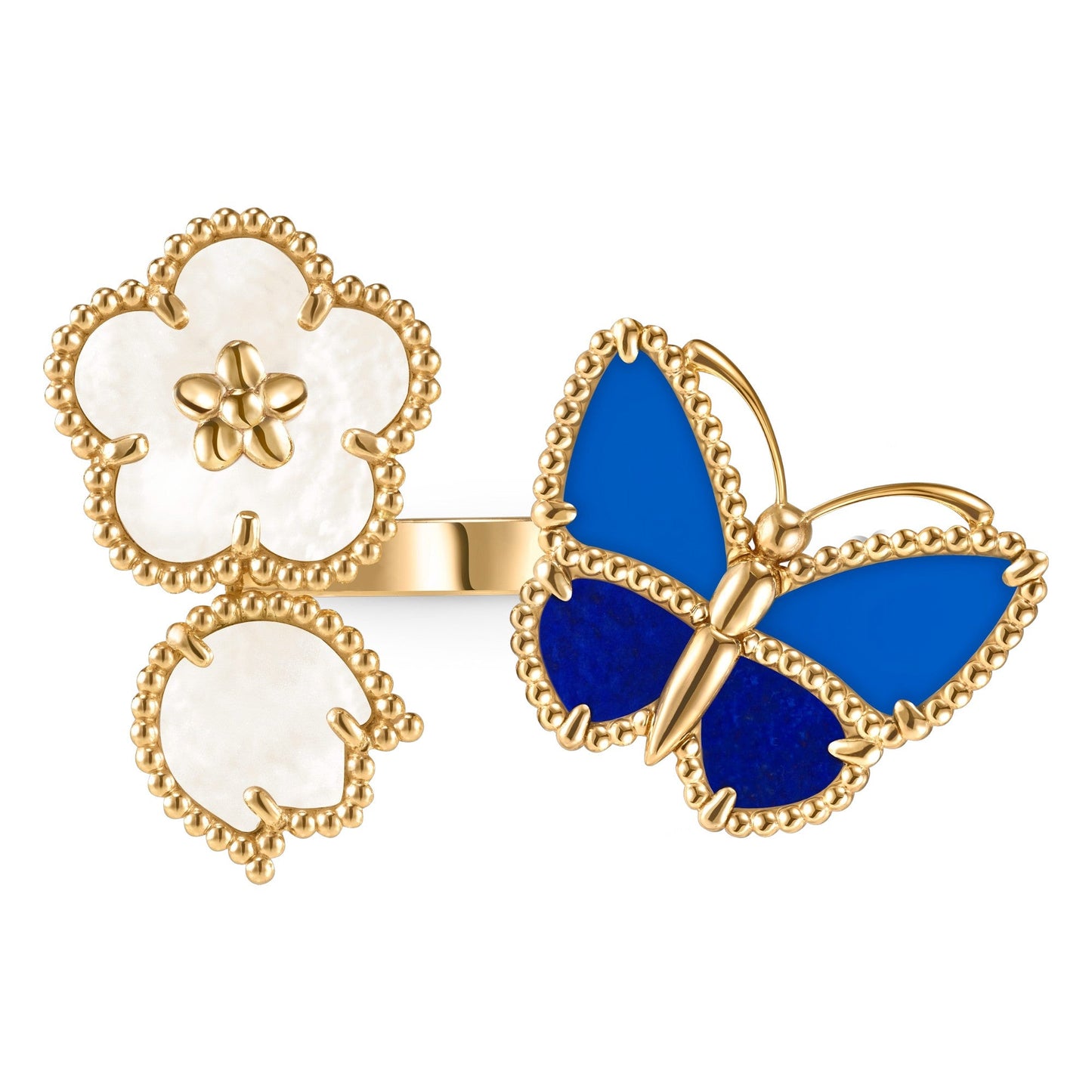 [CICI]LUCKY SPRING BUTTERFLY OPEN-FACE RINGS