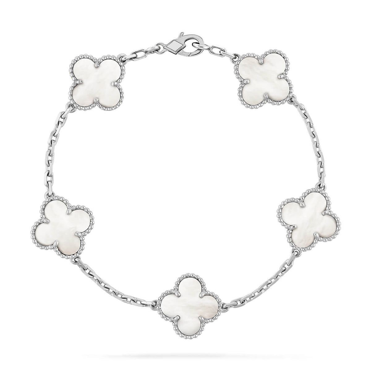 [CiCi]CLOVER WHITE PEARL MOP 5 MOTIV ARMBANDKOLLEKTION