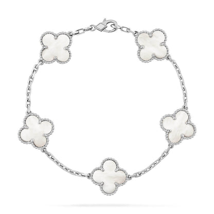 [CiCi]CLOVER WHITE PEARL MOP 5 MOTIV ARMBANDKOLLEKTION