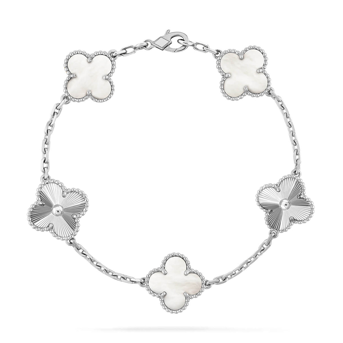 [CiCi]CLOVER WHITE PEARL MOP 5 MOTIV ARMBANDKOLLEKTION