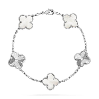 [CiCi]CLOVER WHITE PEARL MOP 5 MOTIV ARMBANDKOLLEKTION