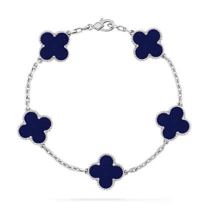 [CiCi]CLOVER 5 MOTIF LAPIS LAZULI BRACELET COLLECTION