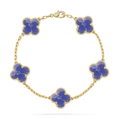 [CiCi]CLOVER 5 MOTIF BLUE VEINS BRACELET COLLECTION