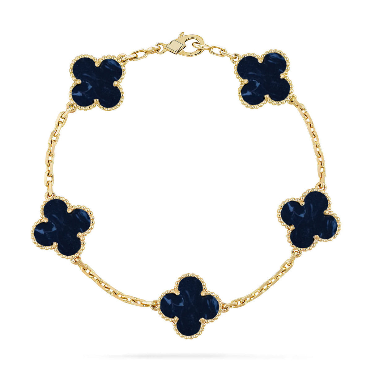 [CiCi]CLOVER 5 MOTIF PIETERSITE BRACELET COLLECTION
