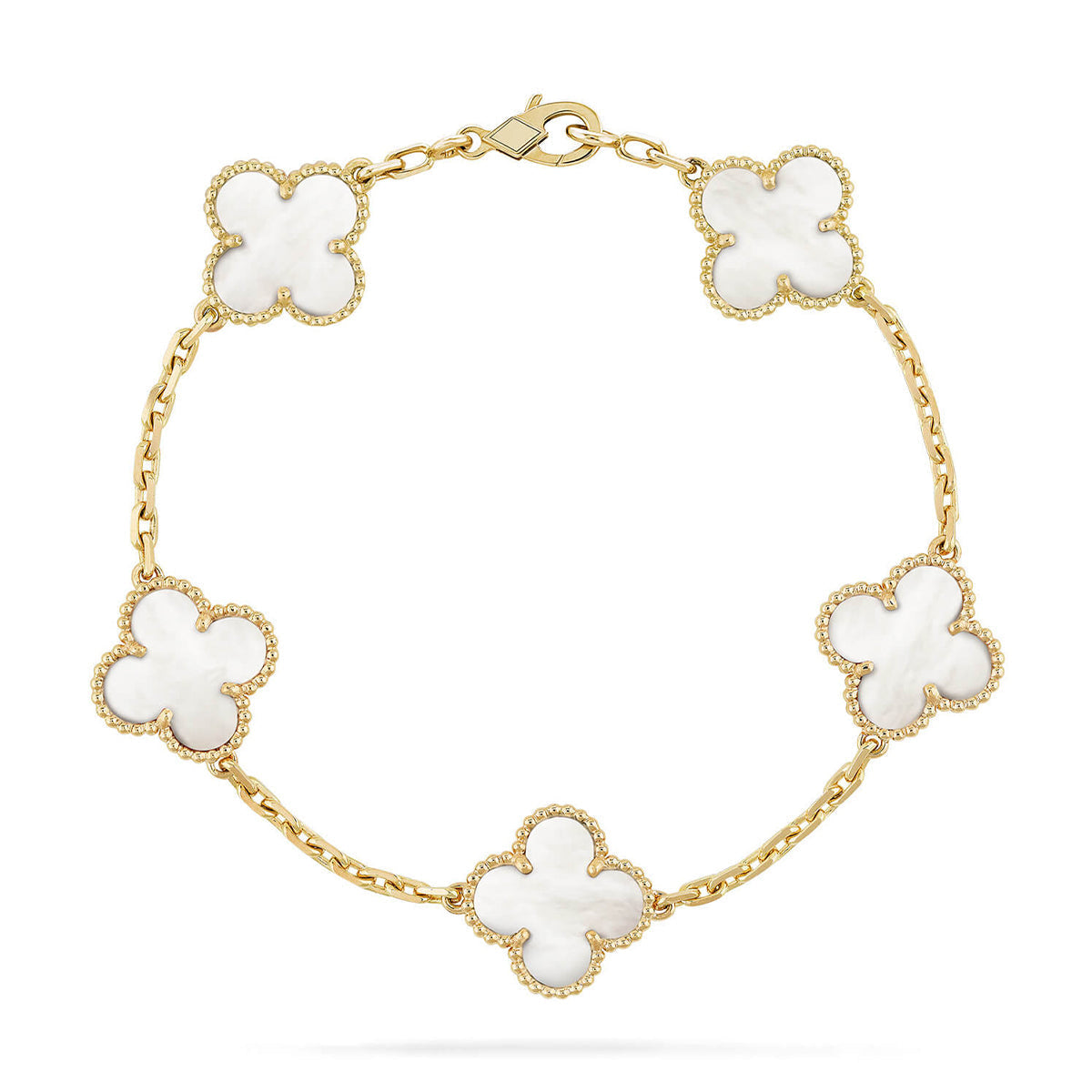 [CiCi]CLOVER WHITE PEARL MOP 5 MOTIV ARMBANDKOLLEKTION
