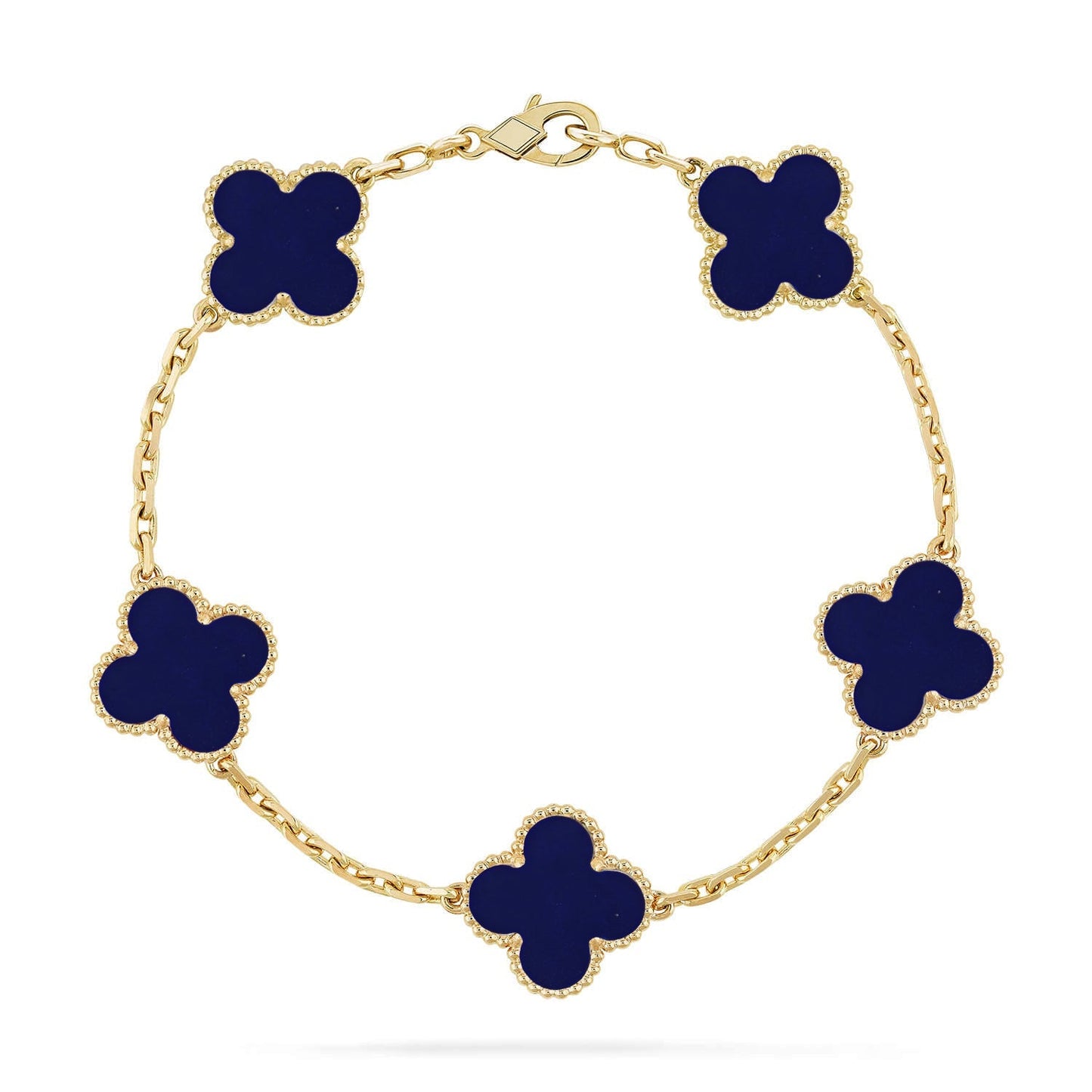 [CiCi]CLOVER 5 MOTIF LAPIS LAZULI BRACELET COLLECTION