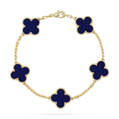 [CiCi]CLOVER 5 MOTIF LAPIS LAZULI BRACELET COLLECTION