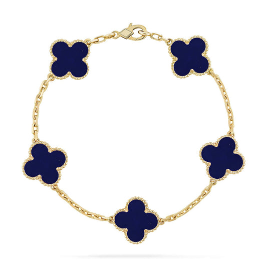 [CiCi]CLOVER 5 MOTIF LAPIS LAZULI BRACELET COLLECTION