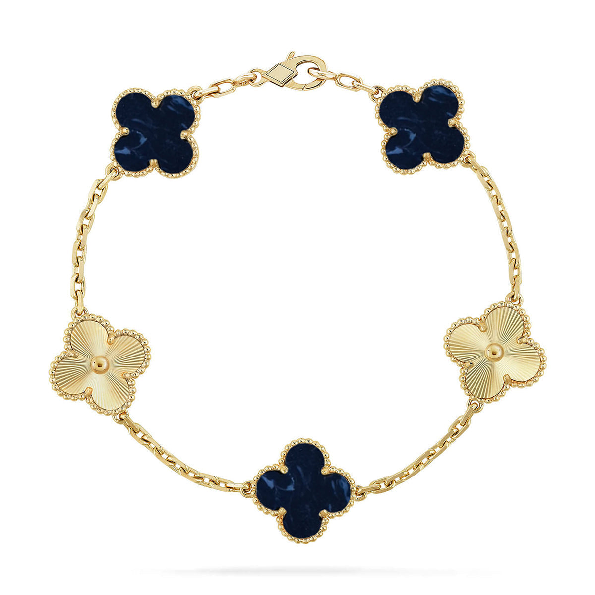 [CiCi]CLOVER 5 MOTIF PIETERSITE BRACELET COLLECTION