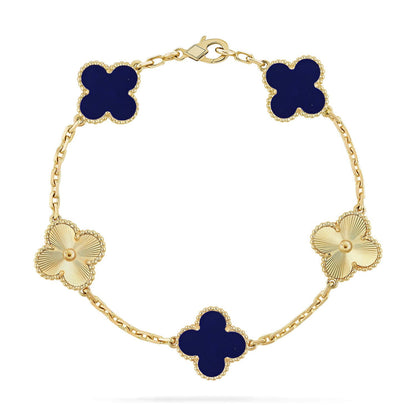 [CiCi]CLOVER 5 MOTIF LAPIS LAZULI BRACELET COLLECTION