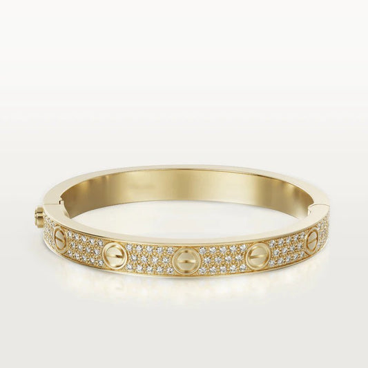 [CiCi]LOVE BRACELET 6.1MM DIAMOND-PAVED