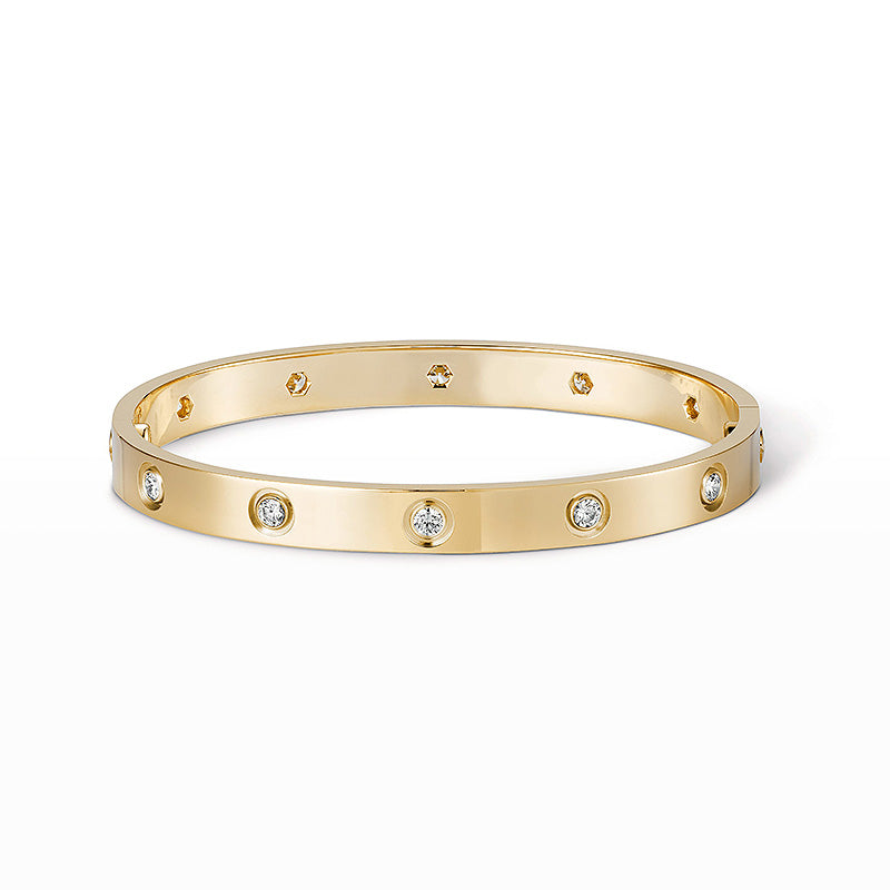 [CiCi]LOVE BRACELET 6.1MM 10 DIAMONDS