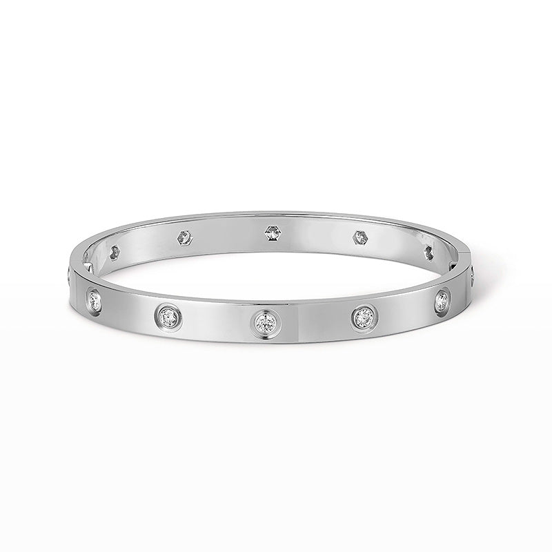 [CiCi]LOVE BRACELET 6.1MM 10 DIAMONDS