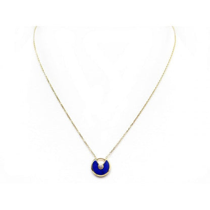 [CiCi]AMULETTE ROSE GOLD AGATE NECKLACE