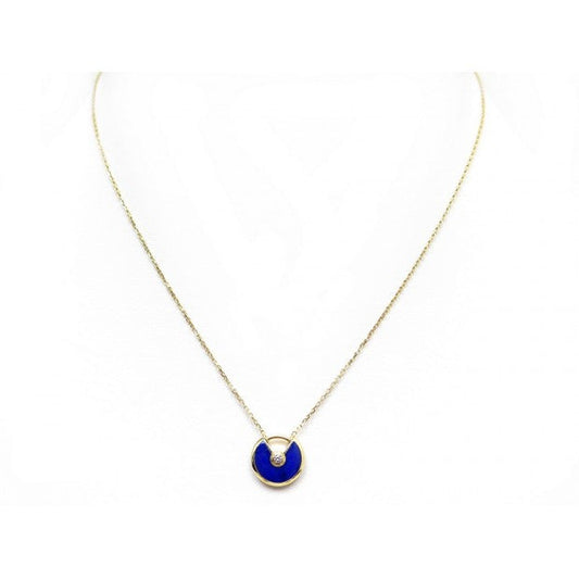 [CiCi]AMULETTE ROSE GOLD AGATE NECKLACE