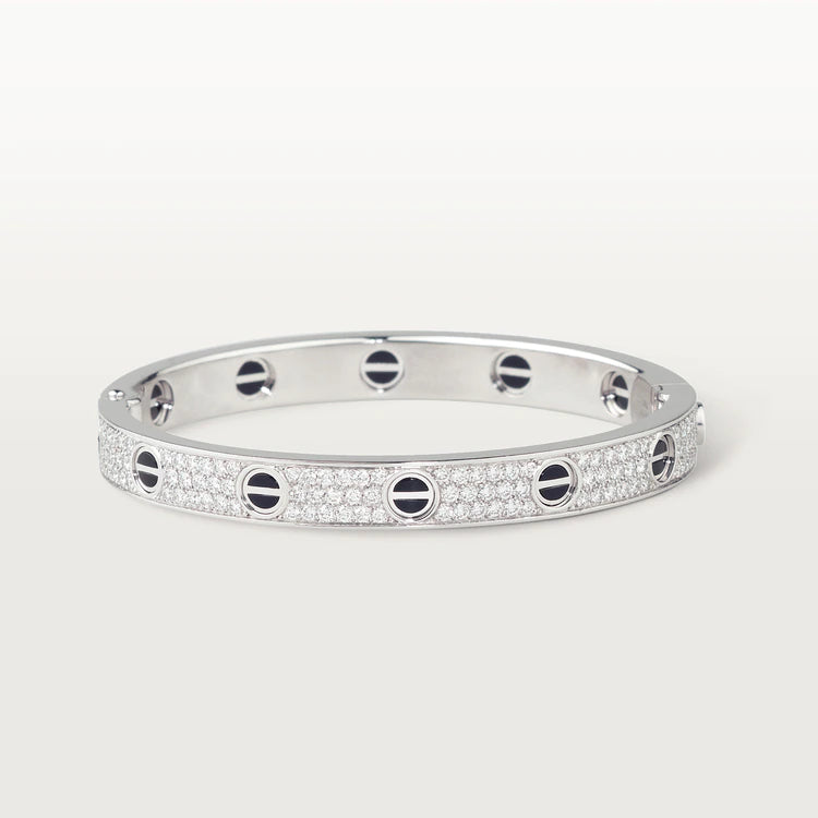 [CiCi]LOVE BRACELET 6.1MM DIAMOND-PAVED CERAMIC