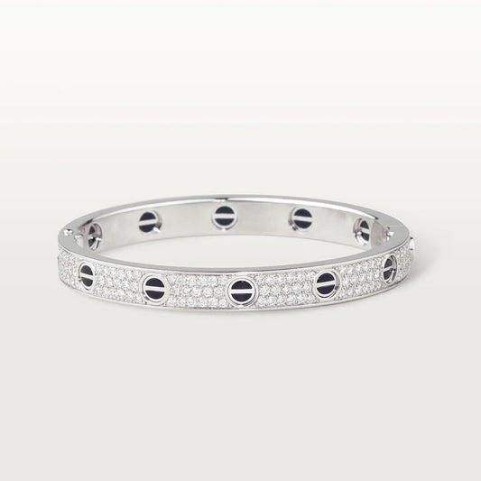 [CiCi]LOVE BRACELET 6.1MM DIAMOND-PAVED CERAMIC