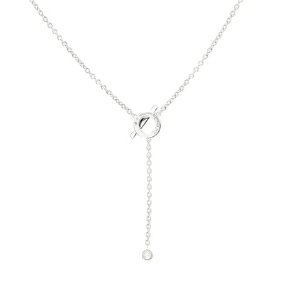 [CiCi]FINESSE SILVER DIAMOND NECKLACE