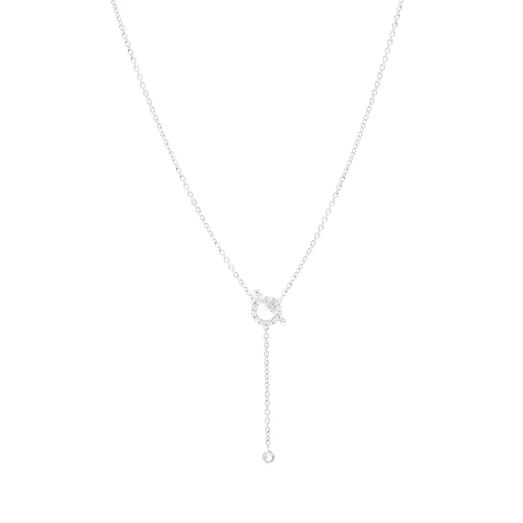 [CiCi]FINESSE SILVER DIAMOND NECKLACE