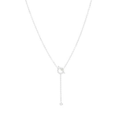 [CiCi]FINESSE SILVER DIAMOND NECKLACE