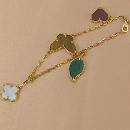 [CiCi]LUCKY SPRING 5 MOTIF GOLD ARMREIF