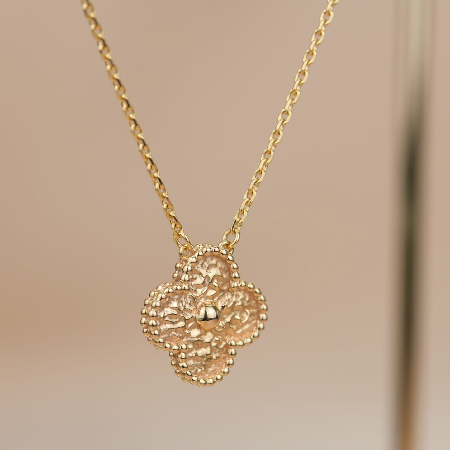 [CiCi]CLOVER 15MM BRONZIERTE HALSKETTE