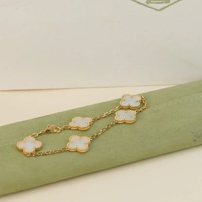 [CiCi]CLOVER WHITE PEARL MOP 5 MOTIV ARMBANDKOLLEKTION