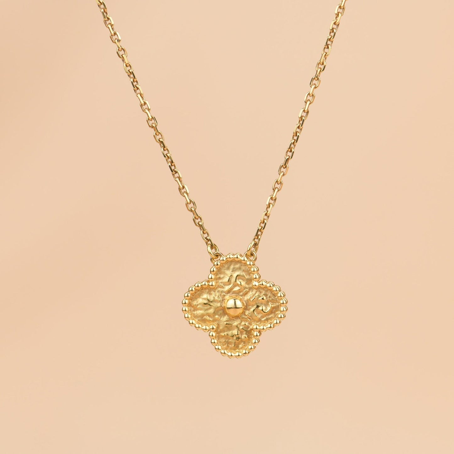 [CiCi]CLOVER 15MM BRONZIERTE HALSKETTE