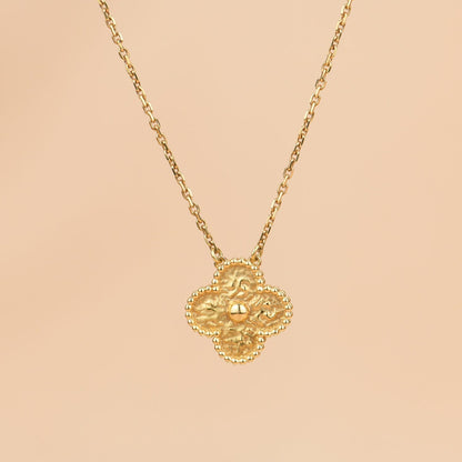 [CiCi]CLOVER 15MM BRONZIERTE HALSKETTE