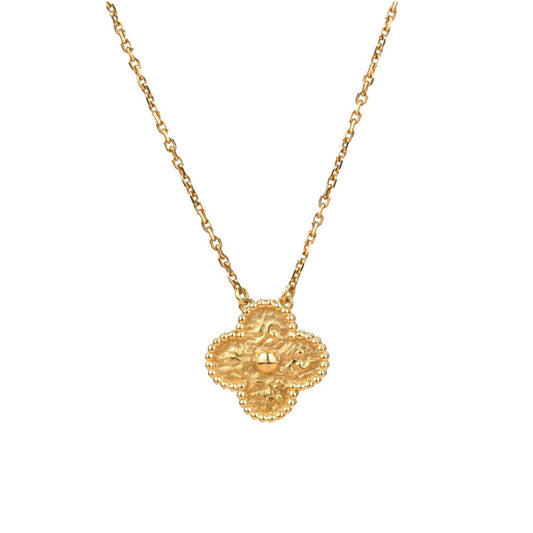 [CiCi]CLOVER 15MM  BRONZING NECKLACE
