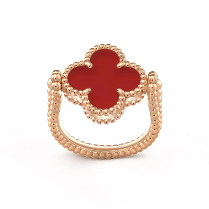 [CiCi]CLOVER RIVERSIBLE PINK GOLD RING