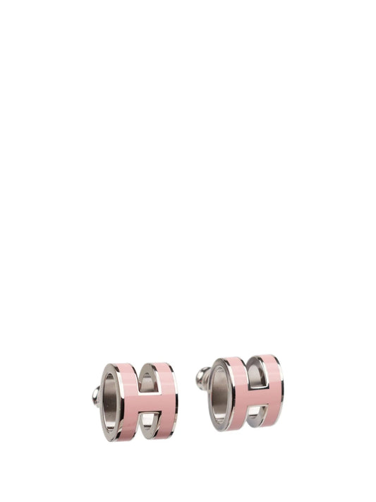 [CiCi]MINI POP H SILVER EARRINGS PINK