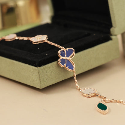 [CiCi]LUCKY SPRING BUTTERFLY 5 MOTIF BRACELET