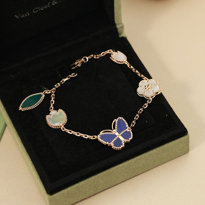 [CiCi]LUCKY SPRING BUTTERFLY 5 MOTIF BRACELET