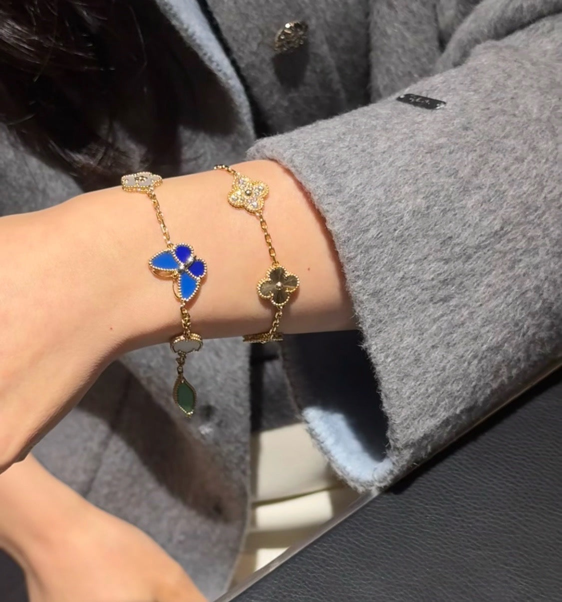 [CICI]LUCKY SPRING BUTTERFLY 5 MOTIF BRACELET
