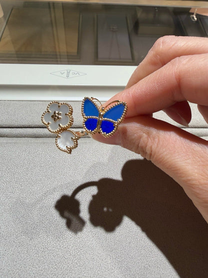 [CICI]LUCKY SPRING BUTTERFLY OPEN-FACE RINGS