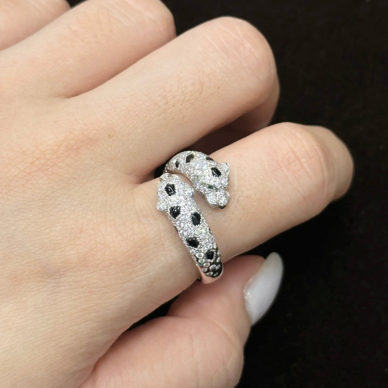 [CiCi]PANTHERE 5MM ALL DIAMOND RING