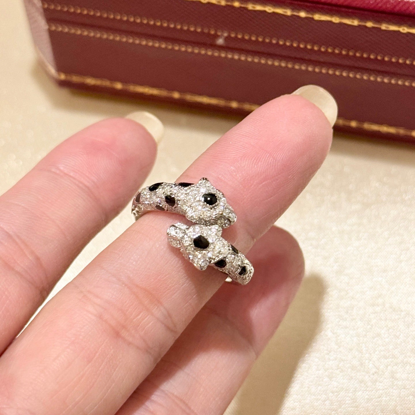 [CiCi]PANTHERE 5MM ALL DIAMOND RING