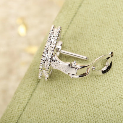 [CiCi]CLOVER DIAMOND STUD EARRINGS