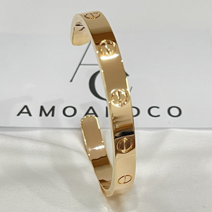 [CiCi]LOVE BRACELET 6.1MM OPEN CUFF