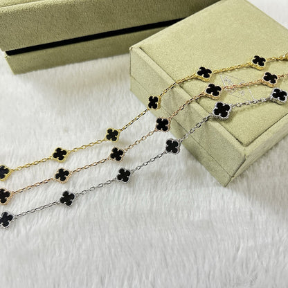 [CiCi]CLOVER 6 MOTIF  ONYXS BRACELET