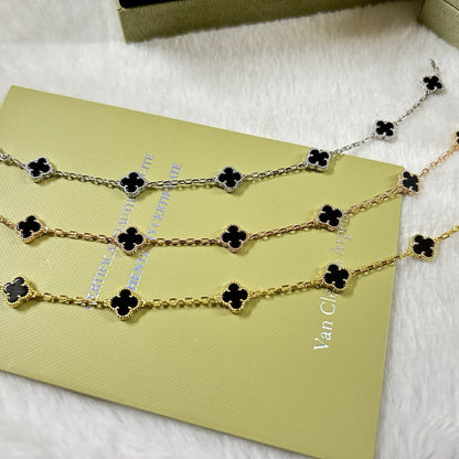 [CiCi]CLOVER 6 MOTIF  ONYXS BRACELET