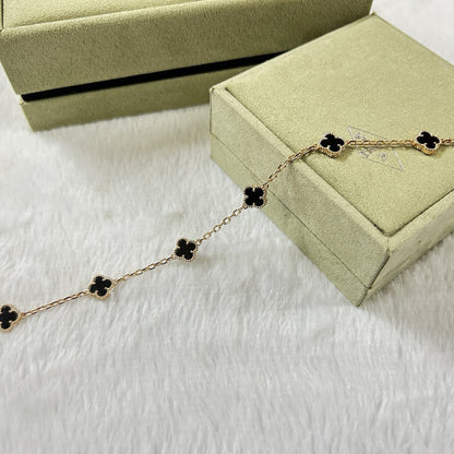[CiCi]CLOVER 6 MOTIF  ONYXS BRACELET