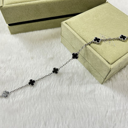 [CiCi]CLOVER 6 MOTIF  ONYXS BRACELET