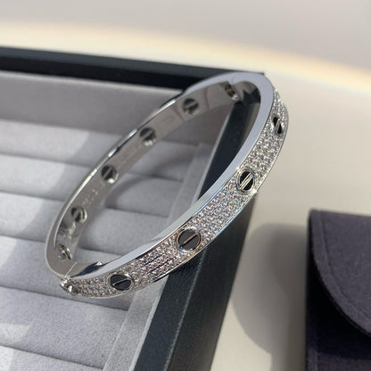 [CiCi]LOVE BRACELET 6.1MM DIAMOND-PAVED CERAMIC