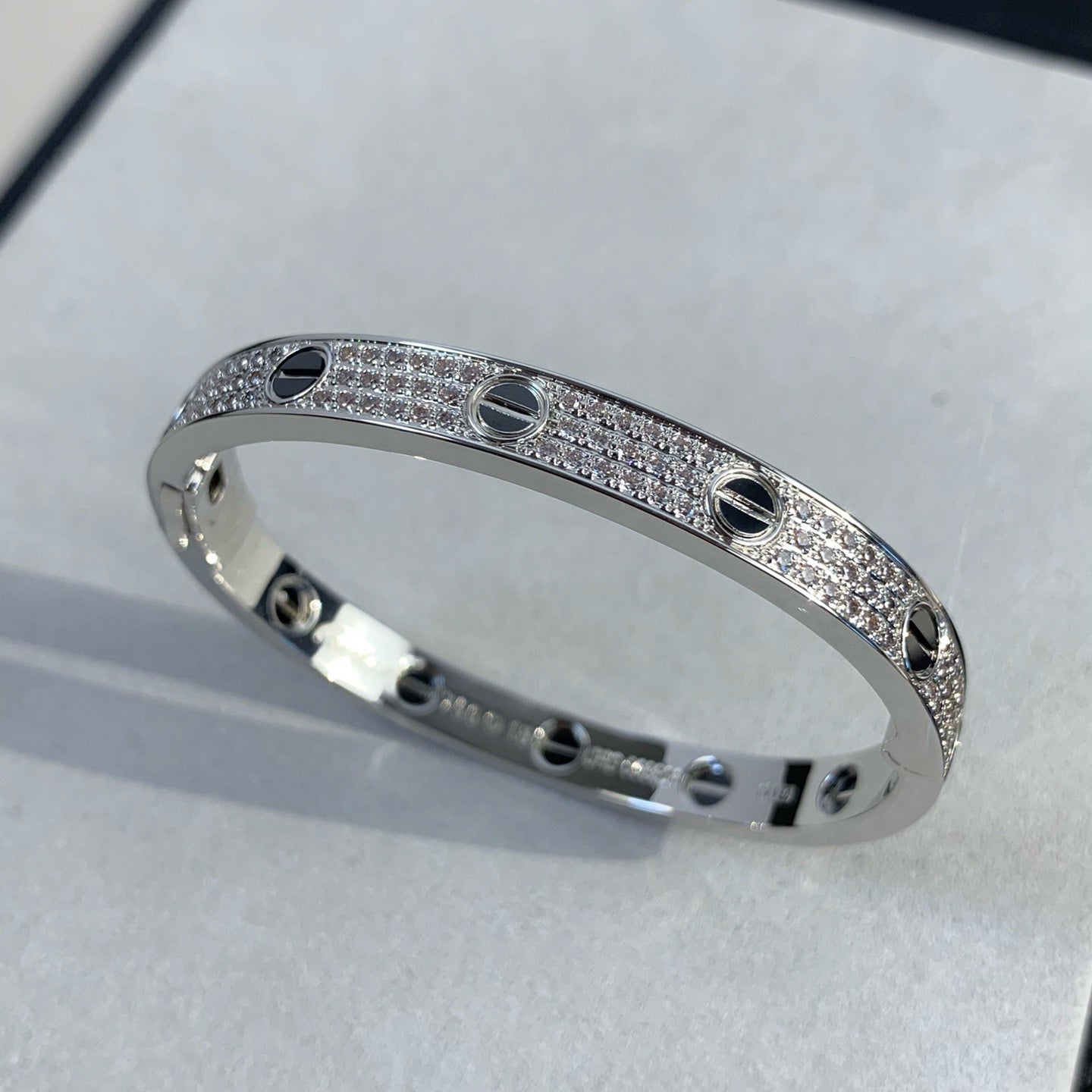 [CiCi]LOVE BRACELET 6.1MM DIAMOND-PAVED CERAMIC