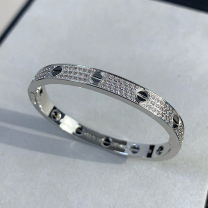 [CiCi]LOVE BRACELET 6.1MM DIAMOND-PAVED CERAMIC
