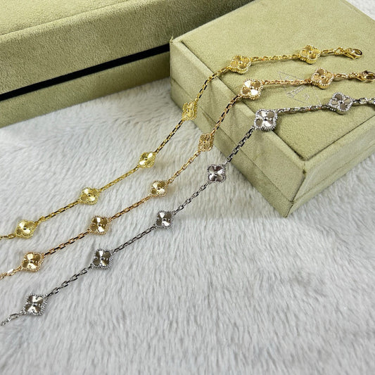 [CiCi]CLOVER 6 MOTIF DIAMOND BRACELET